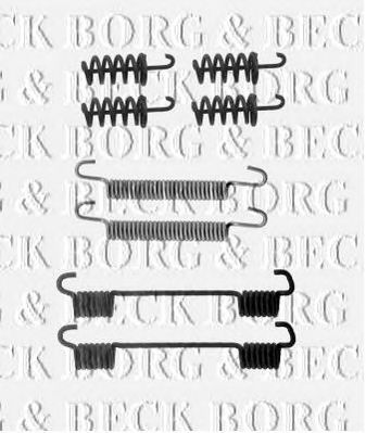 BORG & BECK bbk6186 -  Комплектующие, колодки дискового тормоза